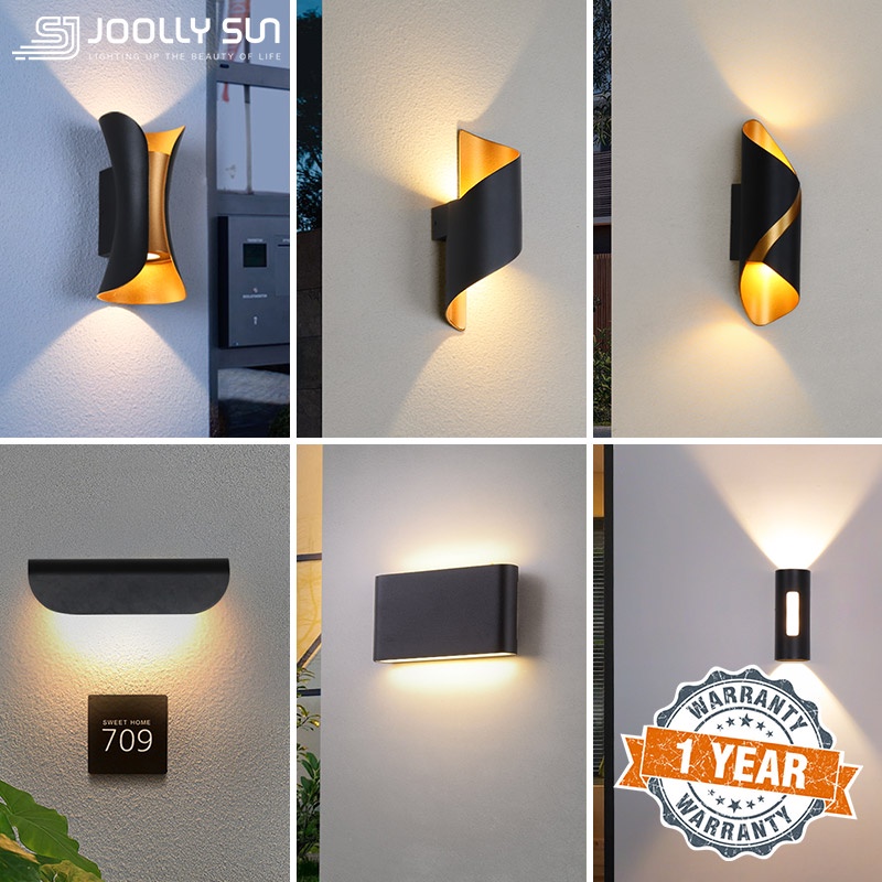 Đèn Gắn Tường Hắt Tường Trang Trí Treo Tường Ngoài Trời Chống Thấm Nước IP65 LED Phong Cách Bắc Âu Sân Vườn Ngoài