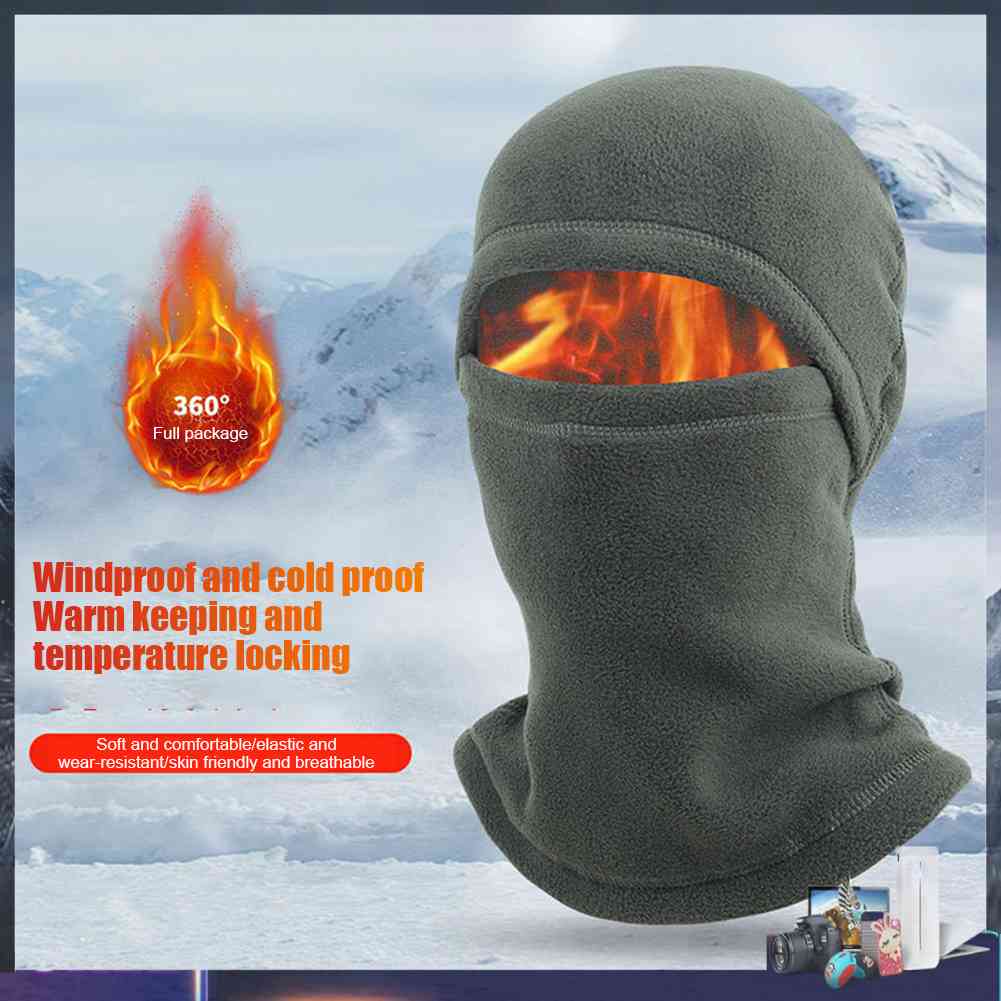 Mũ Balaclava Bằng Lông Cừu Giữ Nhiệt Thoải Mái Dùng Khi Đạp Xe / Trượt Tuyết