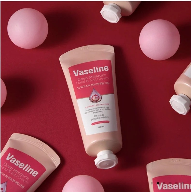Kem Dưỡng Da Tay & Móng Cấp Ẩm Da VASELINE 24H Deep Moisture Hand & Nail Cream 60ml
