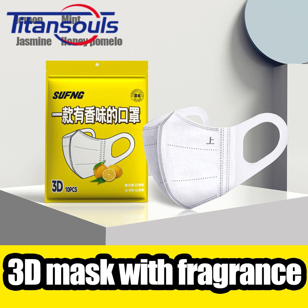 Nước Hoa Mặt Nạ 10 Cái Trưởng Thành Khẩu Trang Bảo Hộ 3D Ba Chiều 3 Lớp Bảo Vệ thoáng Khí Mặt Nạ Cao Cấp TTS
