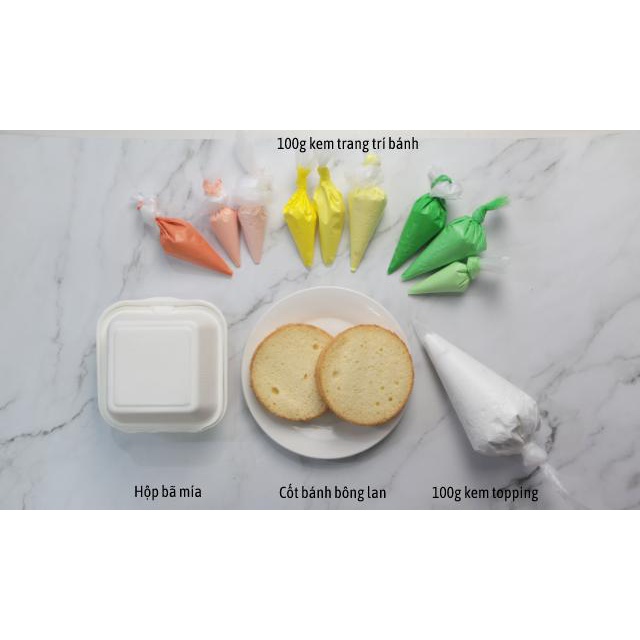 Set tự làm bánh sinh nhật - Bánh kem Bento Hàn Quốc