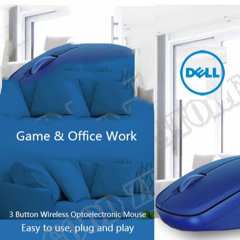 ❀♞✳Chuột Gaming DELL WM126 Không Dây, ĐầU CắM USB 2.4Ghz