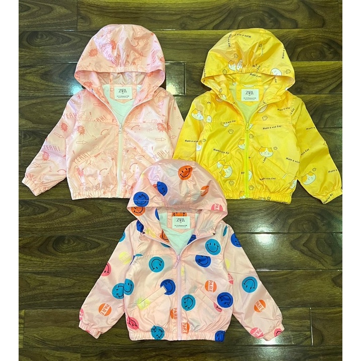 Áo gió 2 lớp Zr cho bé gái