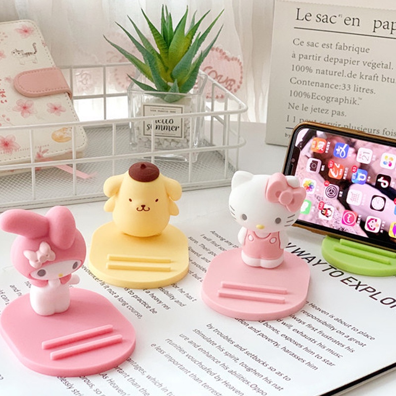 SANRIO Giá Đỡ Điện Thoại Để Bàn Hình Hello Kitty Dễ Thương