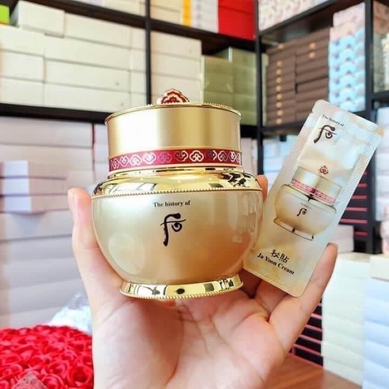 Combo 10 gói kem tự nhuận tái sinh Whoo Bichup JaYoon Cream - Hàng chính hãng LG Hàn Quốc