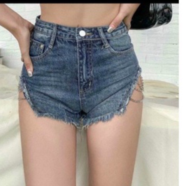 Quần short jean đan dây xích xZvsexy 💕💕💕💕