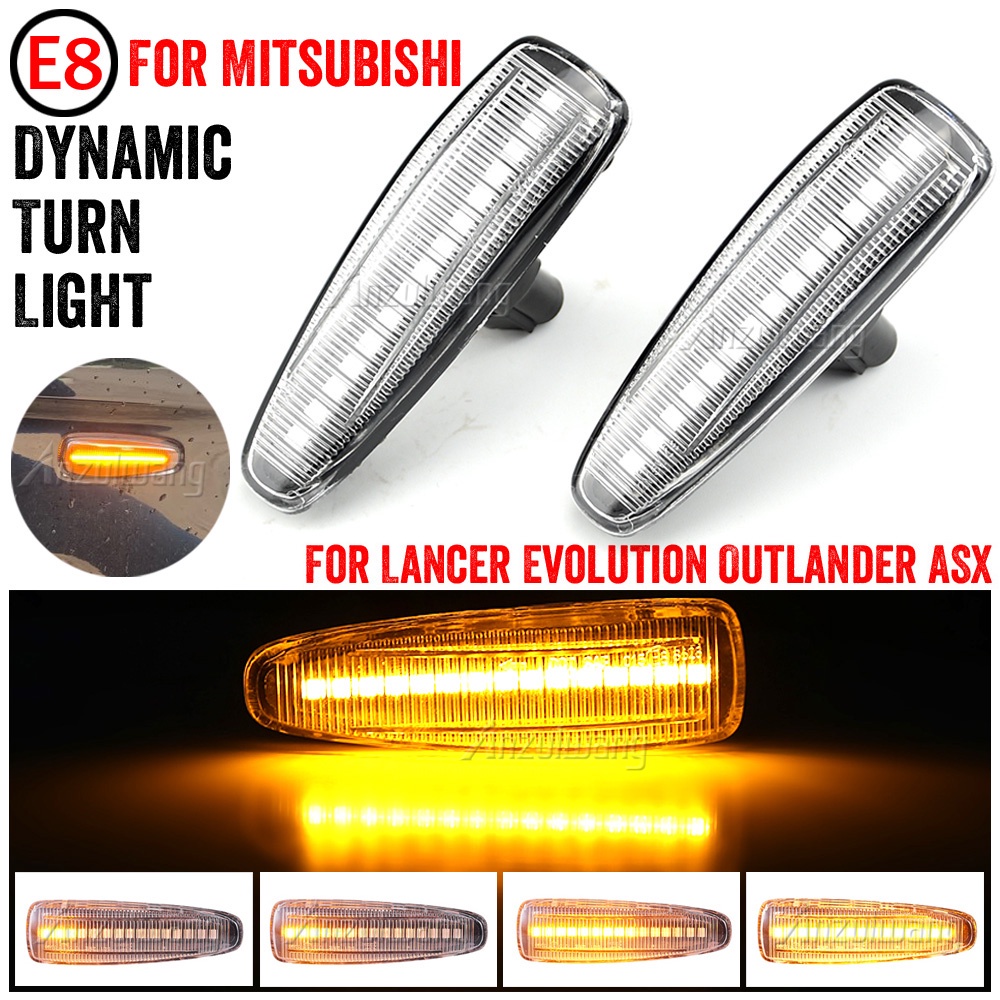 Set 2 Đèn LED Xi Nhan Chuyên Dụng Cho Xe Hơi Mistubishi Outlander Sport Mirage Sport Lancer Evolution X