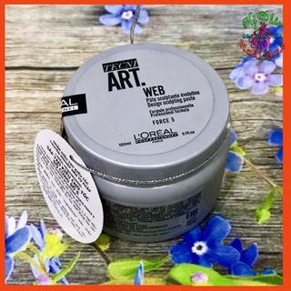 [Loreal chính hãng] Sáp vỗ L'oreal Tech.ni Art Web Design sculpting paste Force 5 tạo kiểu tóc 150ml