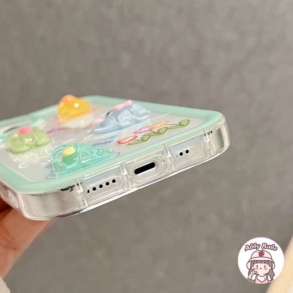 Ốp Điện Thoại TPU Mềm Trong Suốt Hình Voi / Ếch 3D Chống Mồ Hôi Cho IPhone 14 Pro Max 11 13 12 11 Pro Max X XS XR