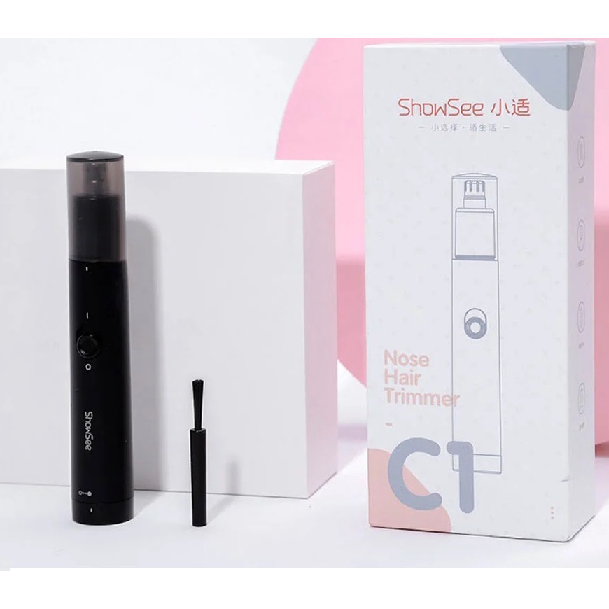 Máy cắt tỉa lông mũi Xiaomi Showsee C1-BK động cơ cao cấp, dễ dàng vệ sinh, sử dung 1 viên pin AAA