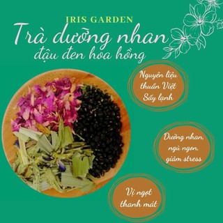 Trà dưỡng nhan đậu đen hoa hồng - IRIS GARDEN với nguyên liệu thuần Việt- TẶNG KÈM GÓI THỬ KHI NHẬN HÀNG