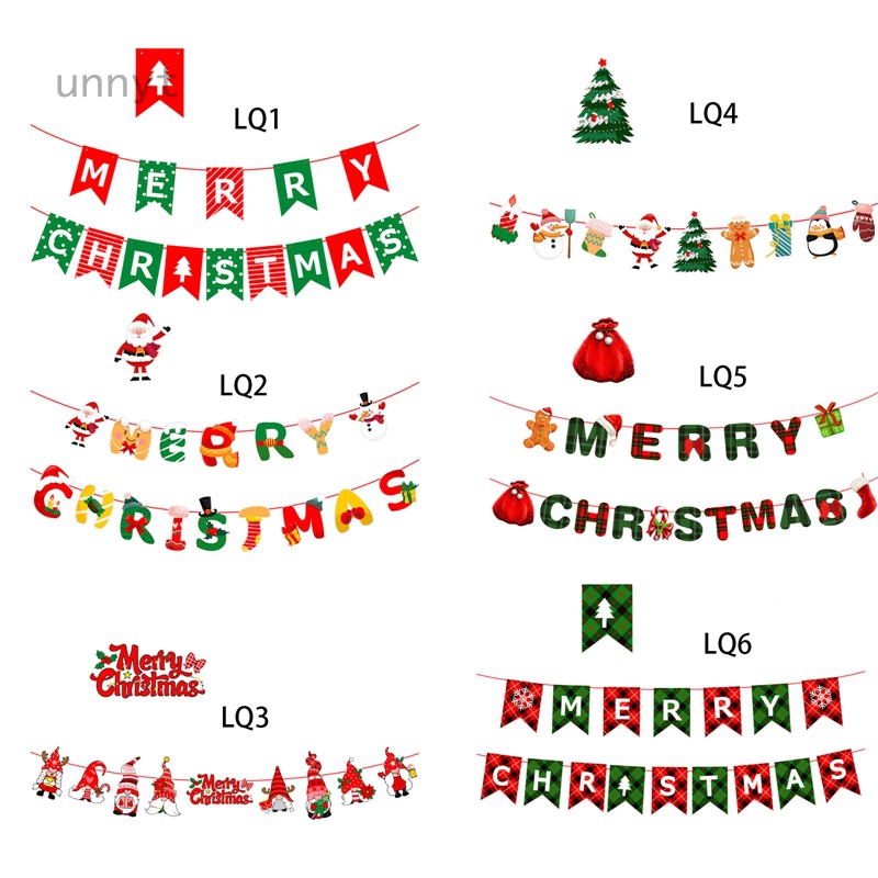 Dây Cờ Treo Trang Trí Giáng Sinh / Năm Mới Dài 3M