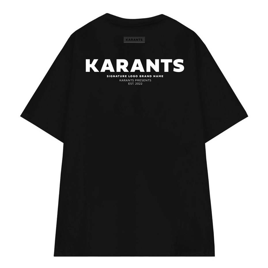 Áo Thun Local Brand Unisex Karants Signature Logo Brand - KR03