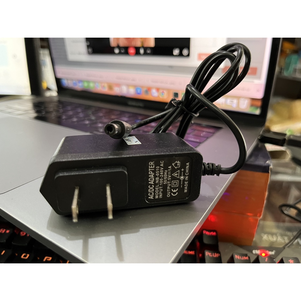 Nguồn Adapter DC 9V 1A//5V 1A Chân to 5.5x2.1mm