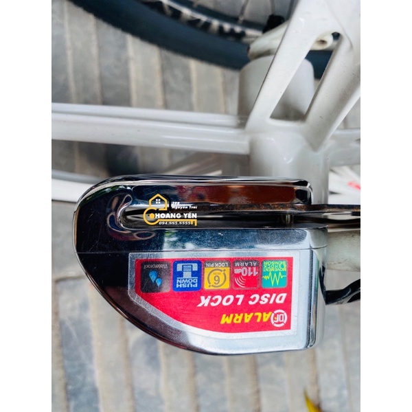 Khóa chống trộm xe máy thắng đĩa có còi hú báo động