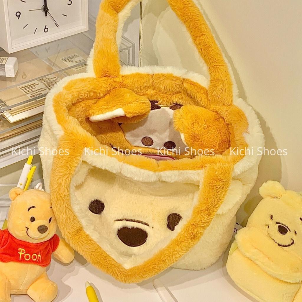 Túi 2 mặt gấu dâu lotso mix alien túi 2 trong 1 hổ tigger mix gấu pooh Túi Xách Đeo Vai Hai Mặt Hình Gấu Dâu Tây Disney
