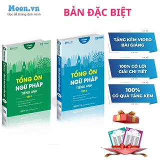 Bản đặc biệt Sách Tổng ôn ngữ pháp Tiếng Anh cô Trang Anh tập 1 + tập 2