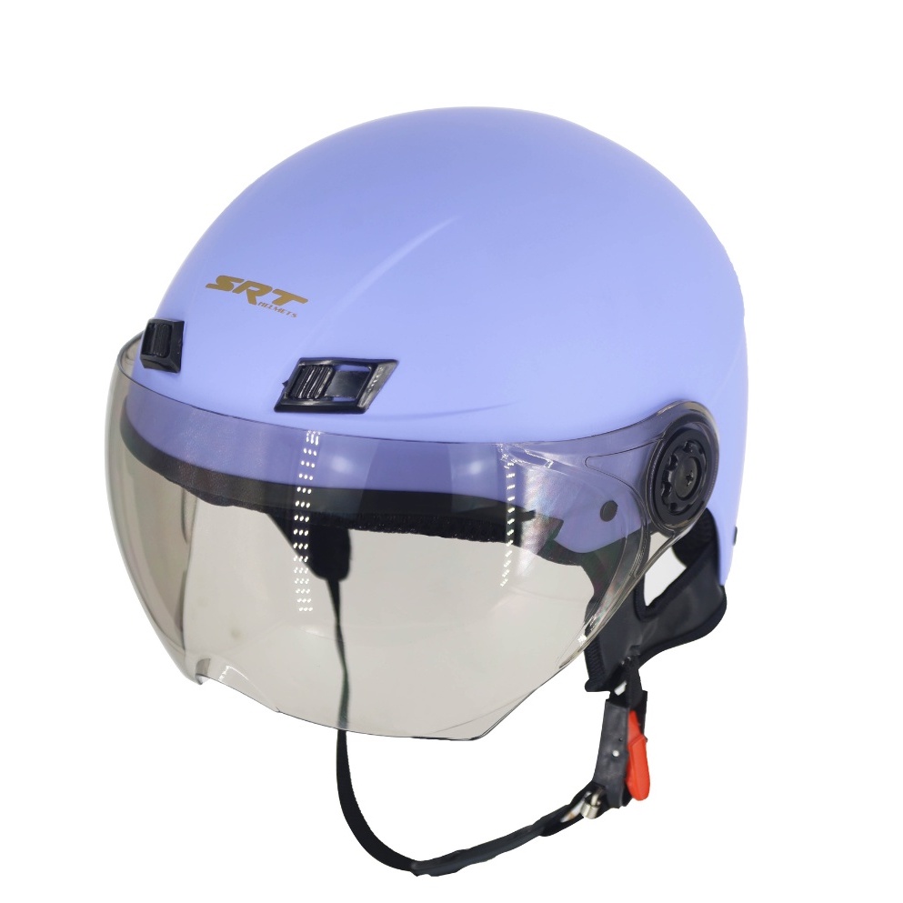 Mũ bảo hiểm 1/2 có kính SRT tem A30 cao cấp - Kính chống tia UV, Chính hãng SRT