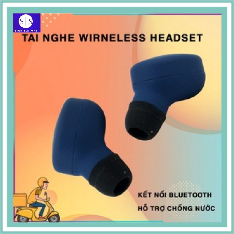 Tai nghe Wireless headse MK-007 tích hợp micro kết nối bluetooth 5.0 cổng âm trầm âm thanh vượt trội kết nối 10m