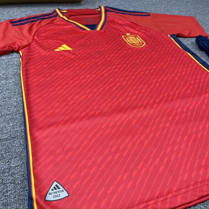 Áo đá bóng đá banh đội tuyển Tây Ban Nha vải chuẩn thi đấu - aobongda999.vn