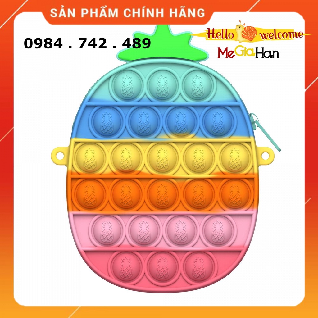 Túi Đeo Chéo Cho Bé Túi POP IT Đeo Chéo Giá Rẻ Cho Bé Gái Giảm căng Thẳng Bóp Bong Bóng Chất Liệu Bằng Sillicon