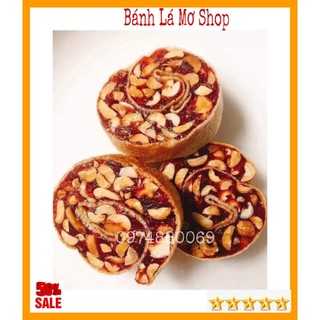 { Siêu Ngon} Kẹo Chuối  Cuộn Đậu Phộng Có Gừng 100GR- BÁNH LA MƠ SHOP