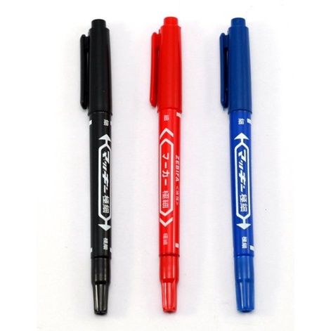 Bút Lông Dầu ZEBRA No.120 Xanh, Đỏ, Đen - 1 Cây