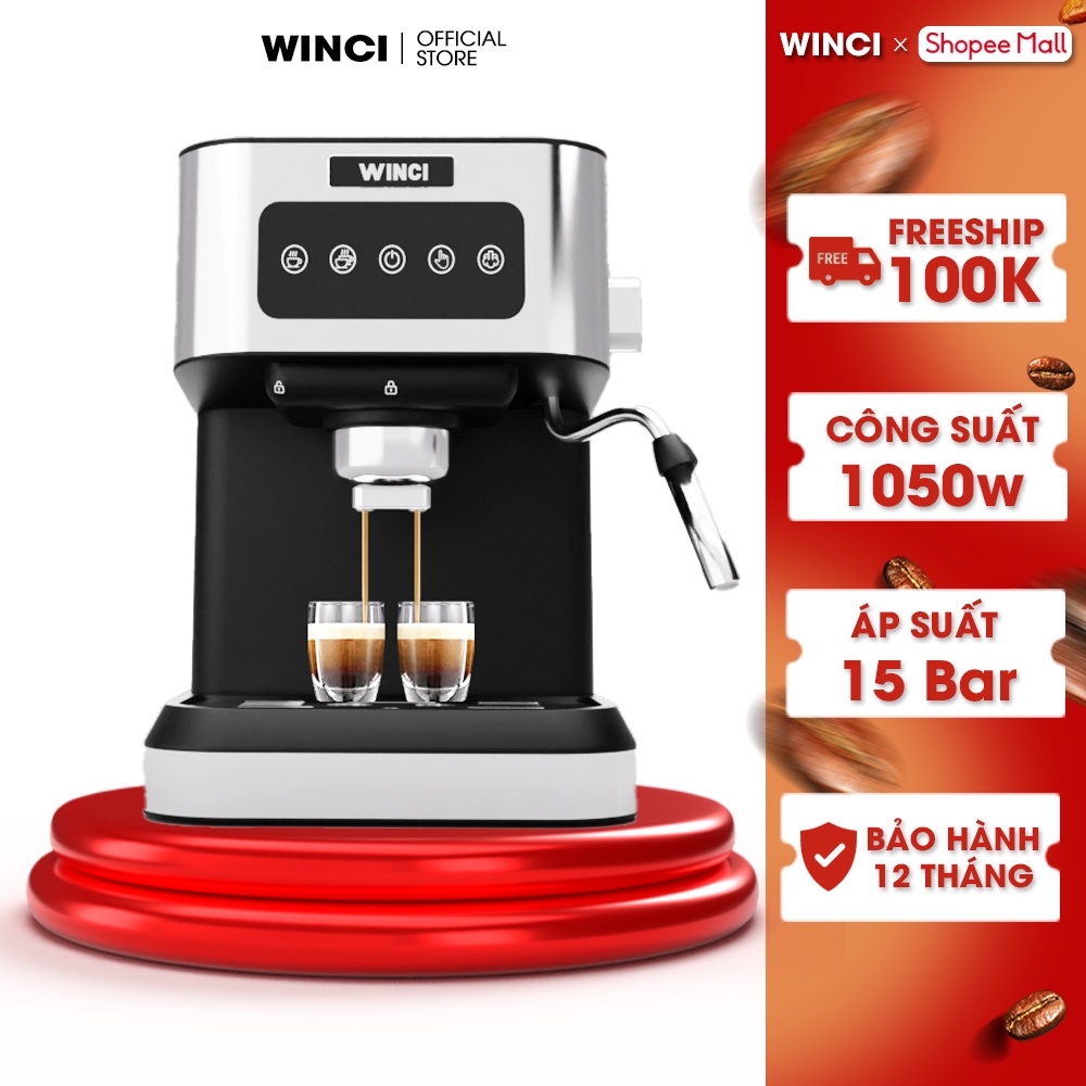 Máy pha cafe tự động Espresso, cafe sữa, cafe bọt Winci CF3000.