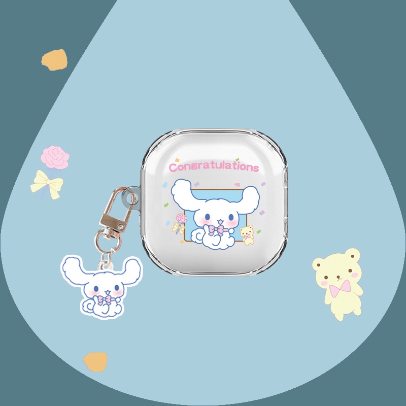 Vỏ Bảo Vệ Hộp Sạc Tai Nghe QCY T13 TWS Bằng TPU Mềm Trong Suốt Chống Sốc Kèm Móc Khóa Đơn Giản