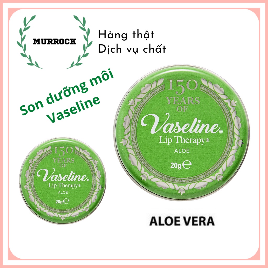 Son dưỡng môi Vaseline Lip Therapy Aloe Vera 20g, UK Anh Quốc