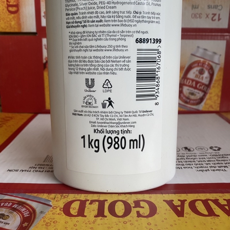 Sữa tắm Lifebuoy chăm sóc da 1kg