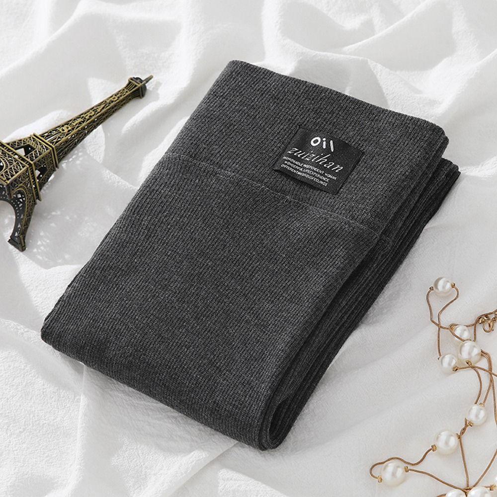 IVORY Quần Legging Lông Cừu Giữ Ấm Cạp Cao Ngang Mắt Cá Chân Phong Cách Hàn Quốc Cho Nữ