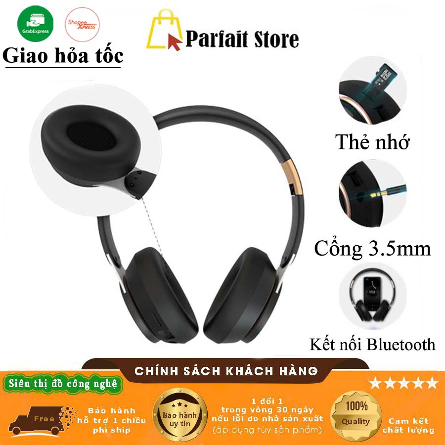 Tai Nghe Chụp Tai Không Dây Có Mic Xbass T7 Tai Nghe Bluetooth Máy Tính Chơi Game Có Thẻ Nhớ Âm Bass Cực Chất Chống Ồn