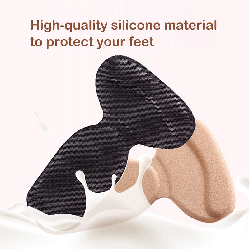 2 In 1 Set 2 Miếng Dán Gót Giày Chống Trượt Giảm Đau Có Thể Tái Sử Dụng