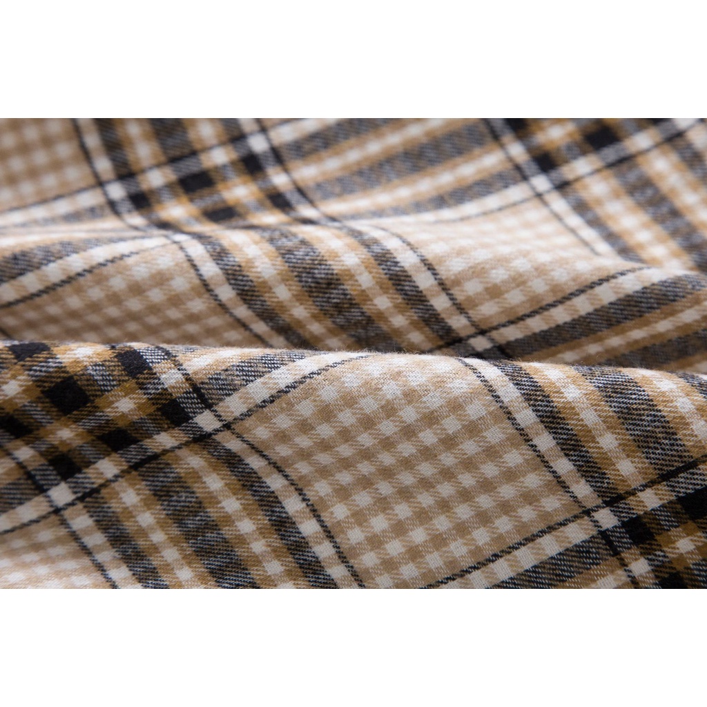 Áo Khoác Sơ Mi Nam Tay Dài Có Nón Phối Túi Họa Tiết Caro Thời Trang Thu Đông 2022