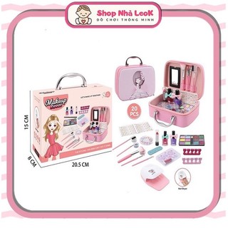 Hộp trang điểm cho bé , đồ chơi trang điểm bé gái cao cấp, an toàn, dễ làm sạch - T55