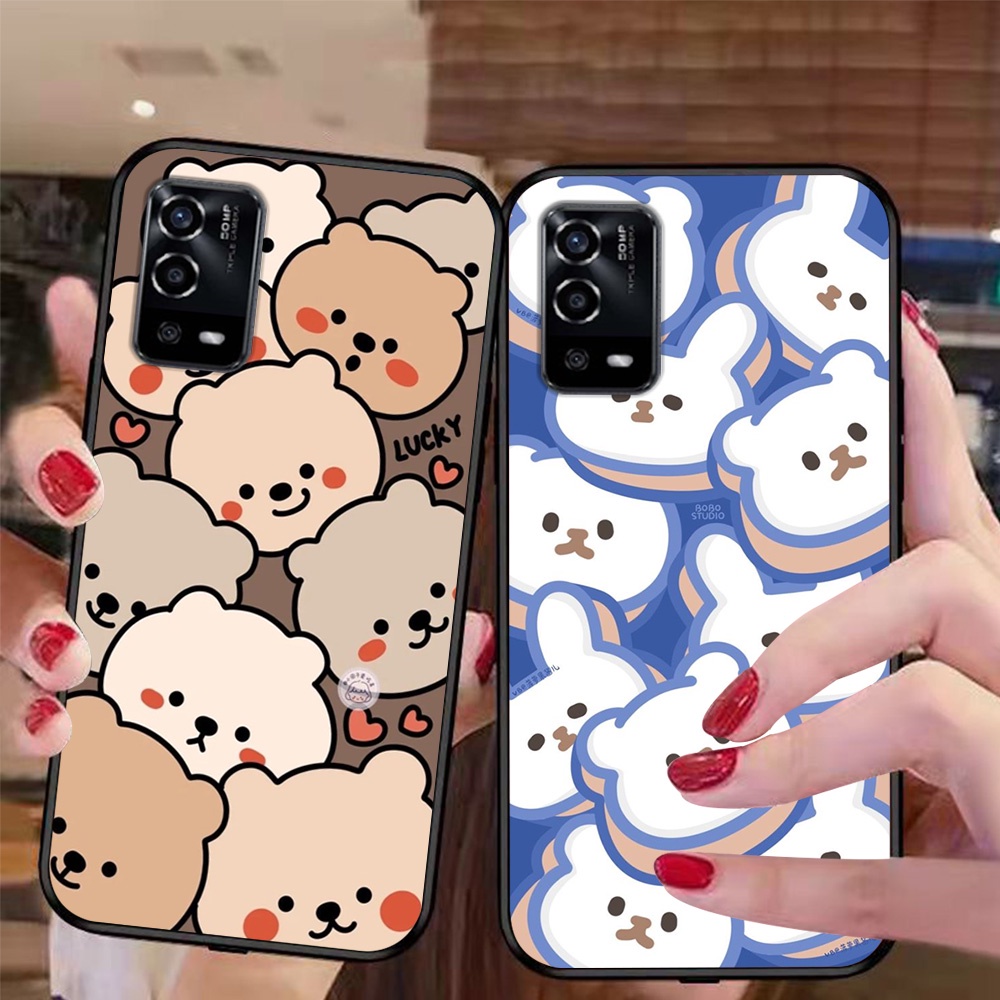 Ốp lưng điện thoại oppo a55 4g / oppo a55 5g nhiều gấu , lợn , cá mập vui nhộn