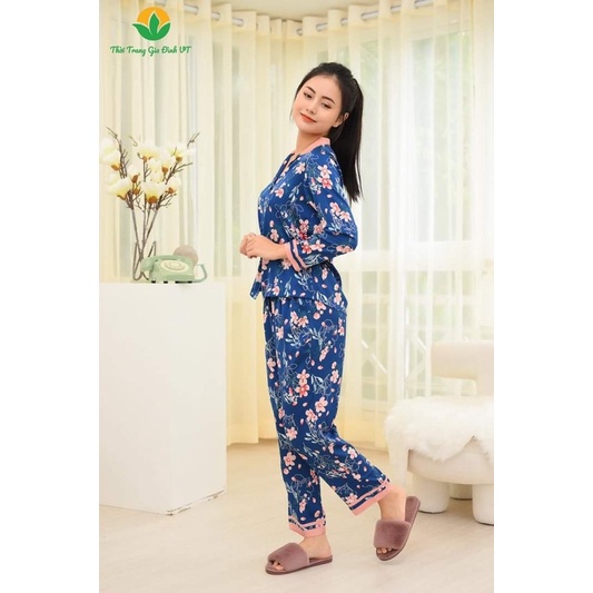 Bộ lụa mặc nhà cao cấp