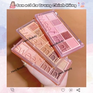  Bảng Phấn Mắt Sweet Mint 10 Màu Sắc Hiệu Ứng Lì Cao Cấp Chính Hãng 