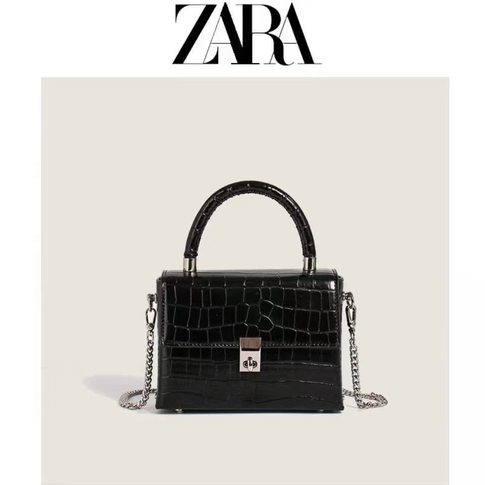 Túi Đeo Chéo Zara Họa Tiết Da Cá Sấu Sang Trọng Cao Cấp