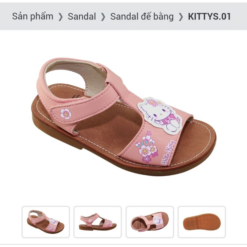 Sandal Bitas bé gái xinh yêu, da mềm, êm ái