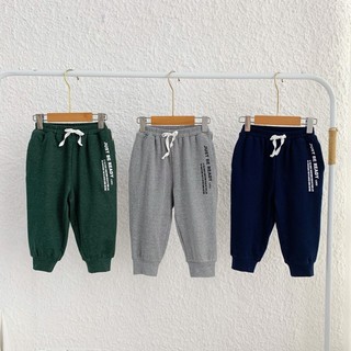 Quần jogger nỉ da cá bé trai 8-24kg