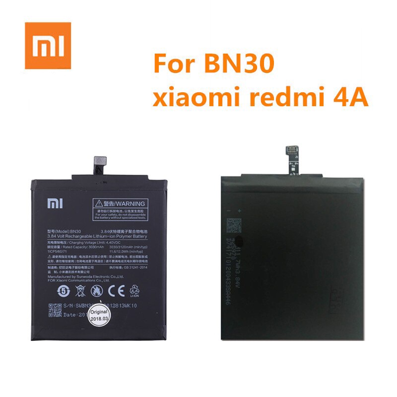 Pin Xiaomi BN30 - Xiaomi Redmi 4A  Hàng zin nhập khẩu bảo hành 1 đổi 1