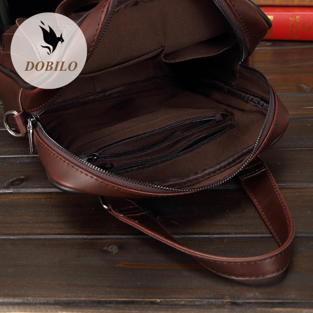 Túi Đeo Chéo Da Nam Nữ Thời Trang DOBILO - Da Pu Chống Nước BG48