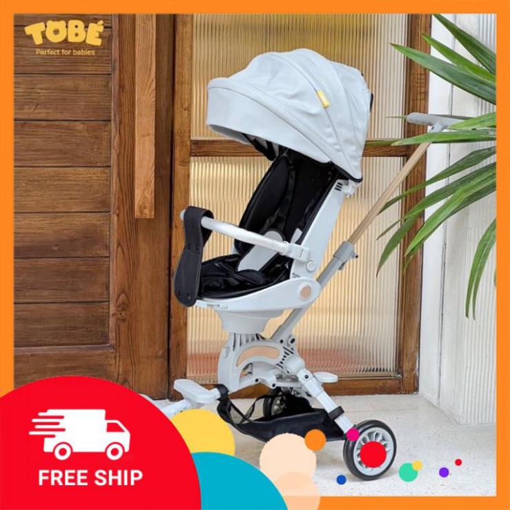Xe Đẩy Gấp Gọn RiCo Plus tích hợp bàn ăn cho bé, ngả lưng theo cấp độ có mái che ròm rộng Nana's kid