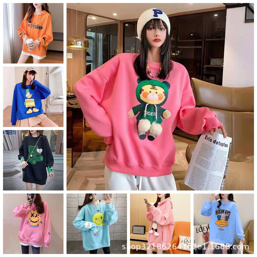 Áo Sweatshirt Mùa Thu Ba Chiều Màu Trắng Ngỗng Lớn Cung Cấp 2022 Bán Trực Tiếp Từ Nhà Máy Cho Nữ Bán Sỉ