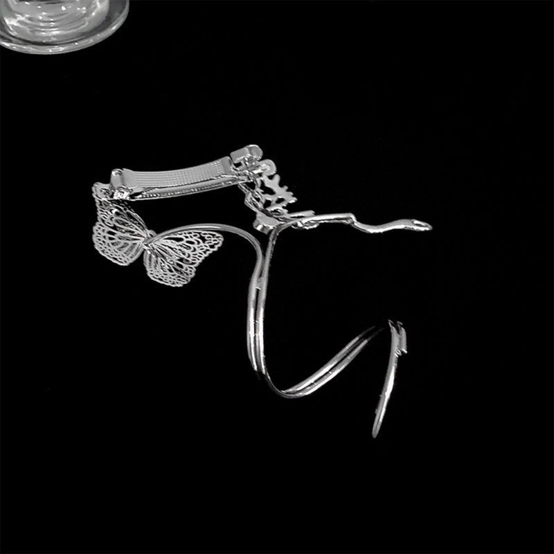 Kẹp Tóc Dạng Xoắn Hình Bướm / Rắn Bằng Hợp Kim Cho Nữ