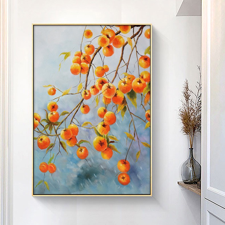 Tranh thêu chữ thập - Cành Hồng