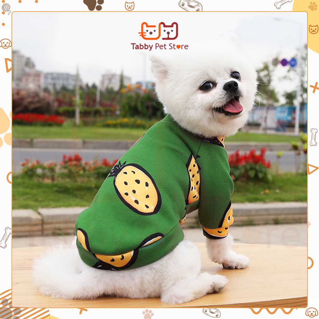 Quần áo cho chó mèo thú cưng chất liệu nỉ co giãn thời trang đáng yêu Tabby Pet Store