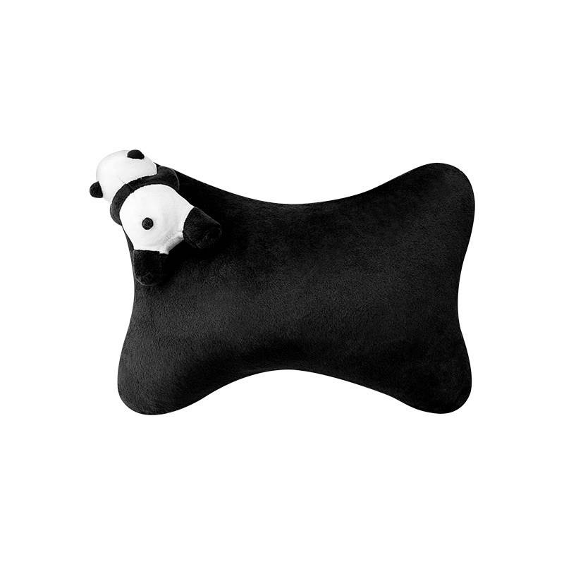 Automotive Headrest Winter Women's Cute Panda Decoration All Products Internet Celebrity Four Seasons Universal Plush Neck Pillow D2aZ